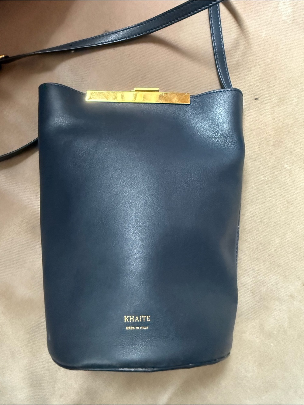 Khaite Etta Bag in Navy Leather - Picture 5 of 11